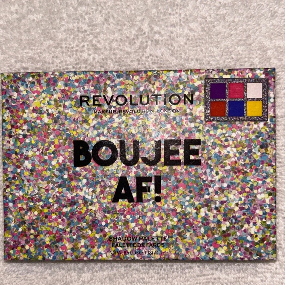 Revolution Boujee‎ AF Eyeshadow Palette Vibrant Colors New Stocking Stuffer